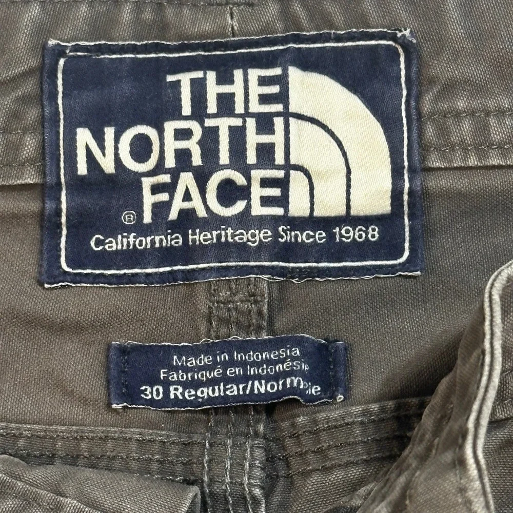 Vintage North Face Mens Gray Cargo Pants Size 30x30 Gorpcore Hiking‎ Camp Trail